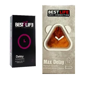 کاندوم بست لایف مدل Max Delay بسته 12 عددی به همراه کاندوم بست لایف مدل Delay بسته 12 عددی