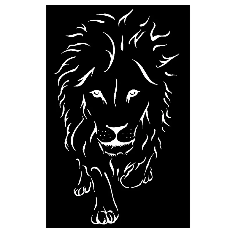  شابلون باتیس آرت طرح شیر کد 50-82