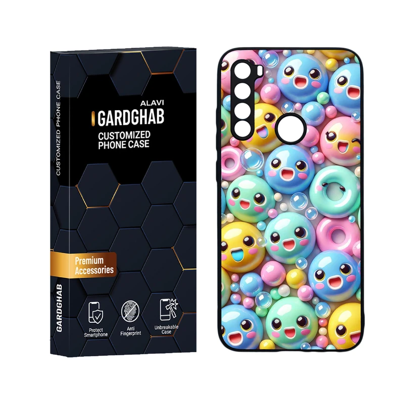 کاور گارد قاب علوی مدل دورژله ای کارتنی و انیمه مناسب برای گوشی موبایل شیائومی Redmi Note 8