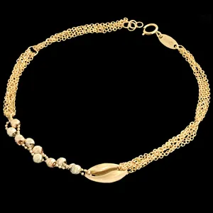 دستبند طلا 18 عیار زنانه طلای مستجابی کد 19