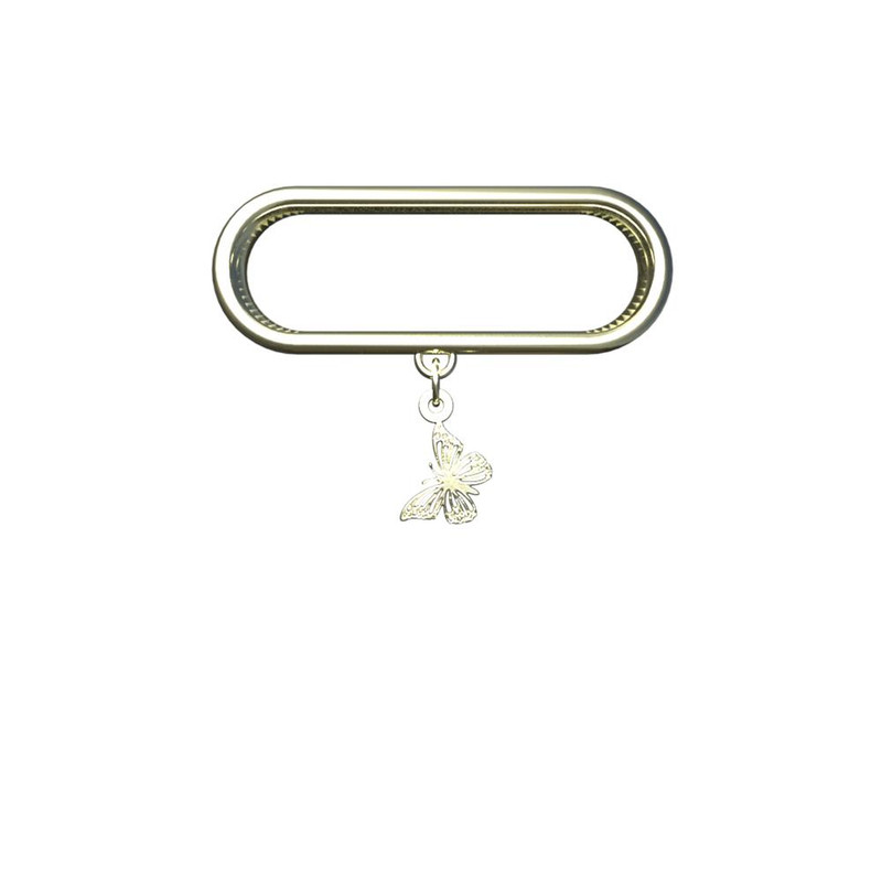 آویز ساعت طلا 18 عیار زنانه مدوپد مدل پروانه کد SG1-1197