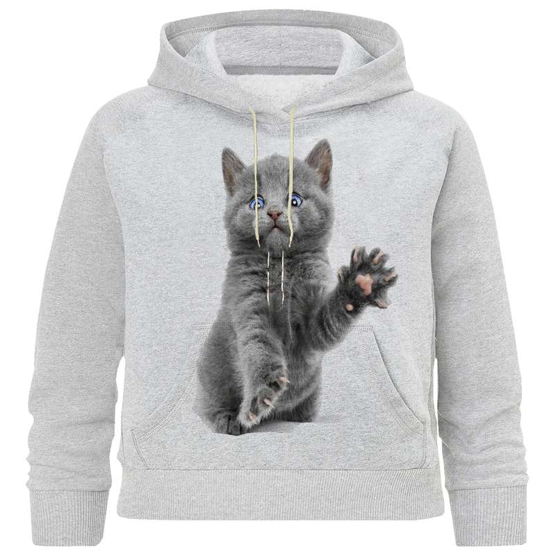 هودی دخترانه مدل گربه کد M 256