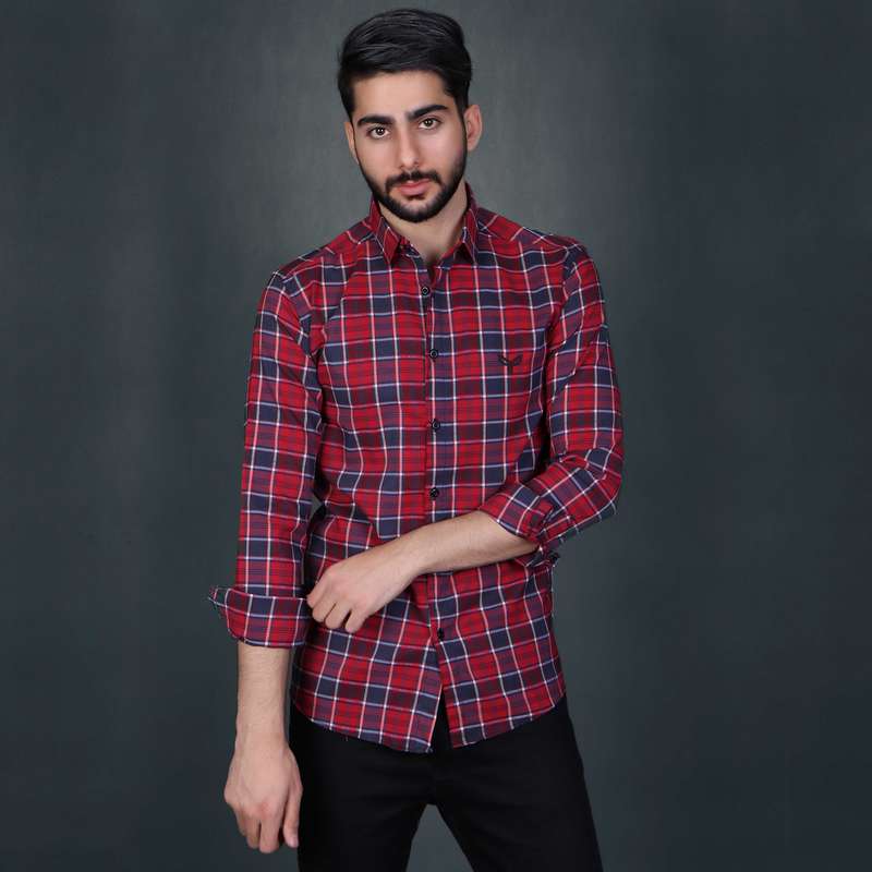 پیراهن آستین بلند مردانه پیکی پوش مدل M02566