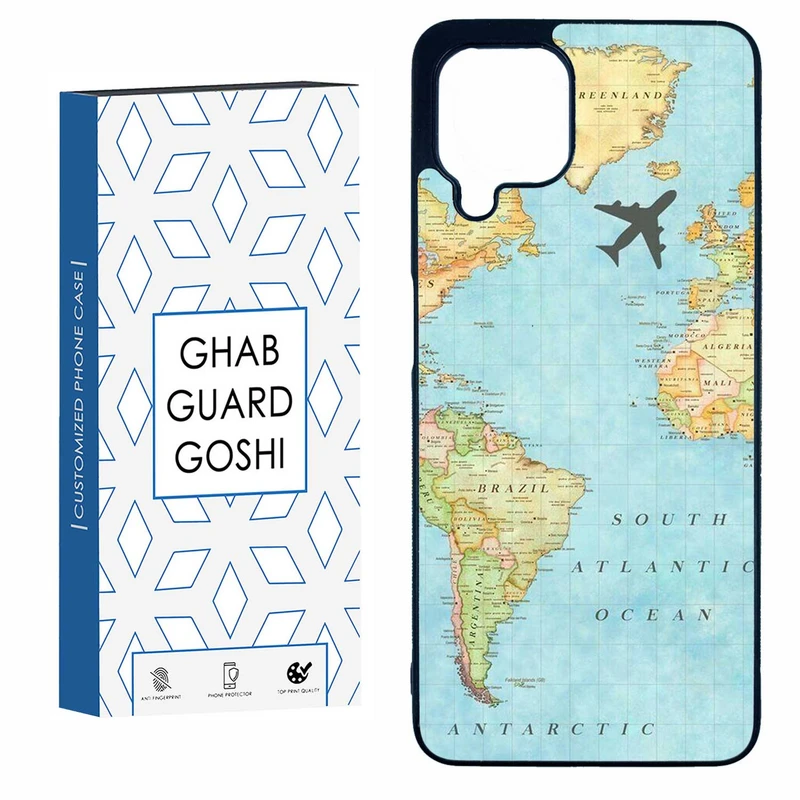 کاور قاب گارد گوشی طرح نقشه جهان کد TPU-057 مناسب برای گوشی موبایل سامسونگ  GALAXY A22 4G / M32 4G