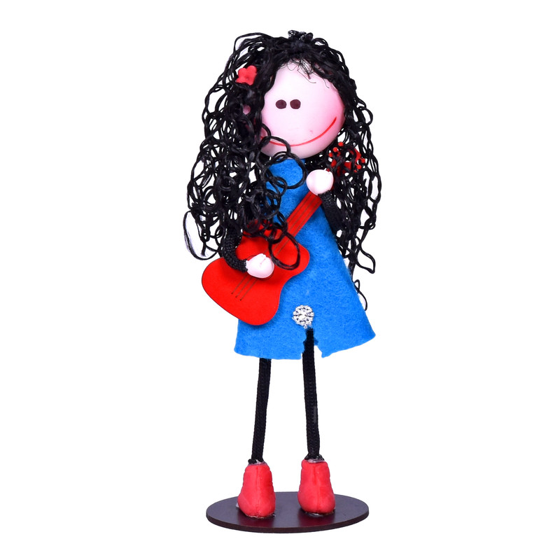 عروسک طرح هلن مدل موزیسین کد 015 ارتفاع 22 سانتی متر