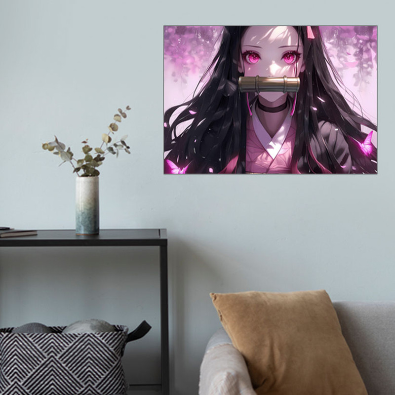 پوستر گوفی مدل نزوکو دیمن اسلیر انیمه شیطان کش کد PINK96