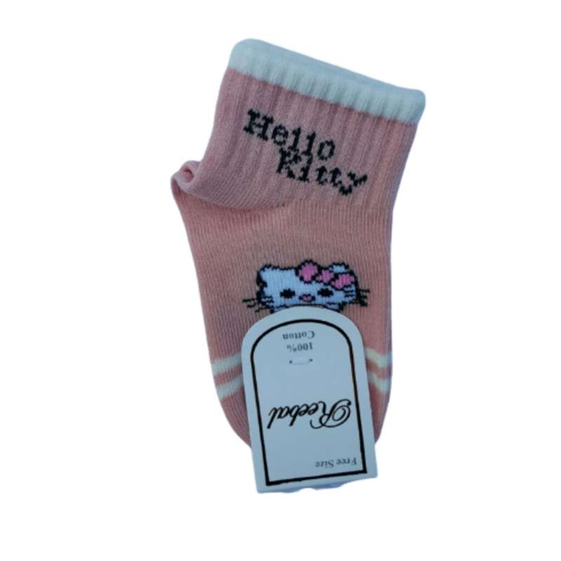 جوراب دخترانه مدل نیم ساق کش کیتی Sa22200