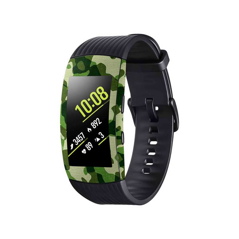 برچسب ماهوت طرح Army-Green-2 مناسب برای ساعت هوشمند سامسونگ Galaxy Gear Fit 2 Pro