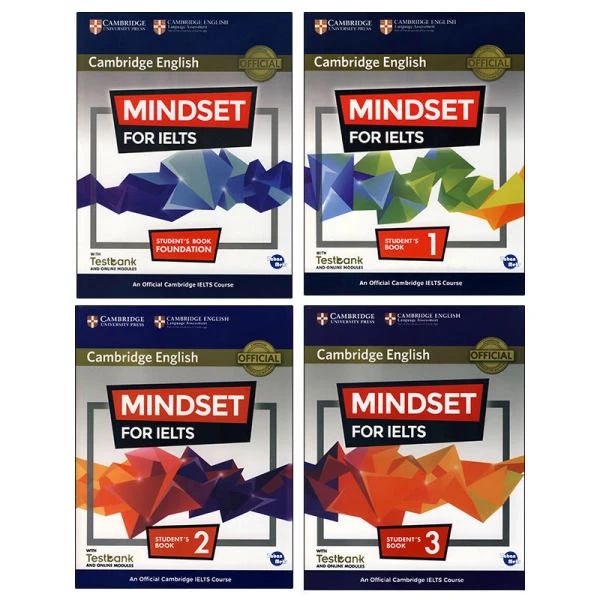 کتاب MINDSET FOR IELTS اثر جمعی از نویسندگان انتشارات زبان مهر 4 جلدی