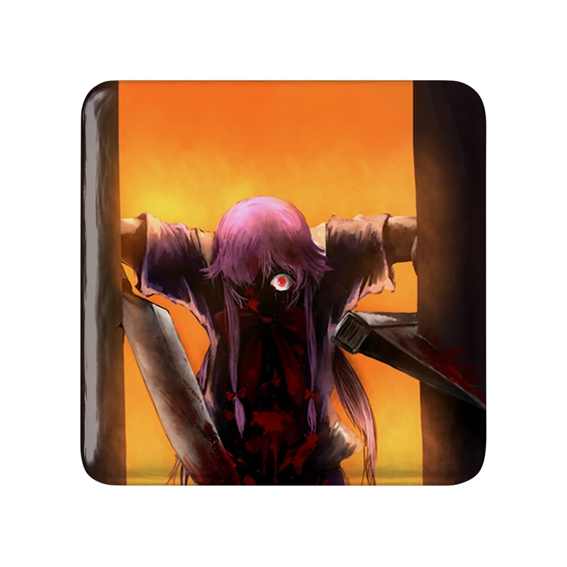 مگنت خندالو طرح یونو انیمه میرای نیکی مدل مربعی کد 32376