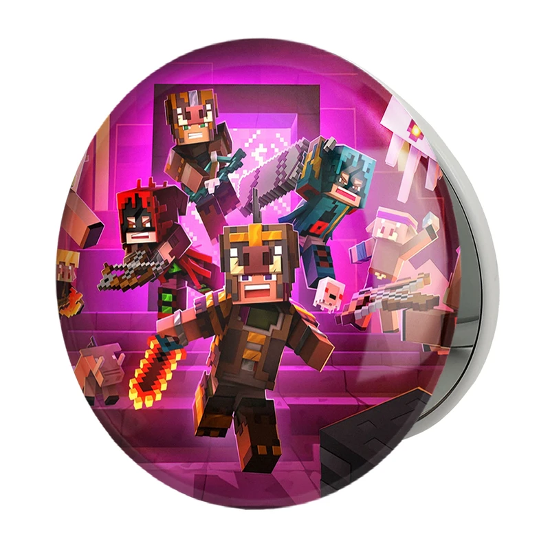 آینه جیبی خندالو طرح بازی ماینکرافت Minecraft مدل تاشو کد 23263 