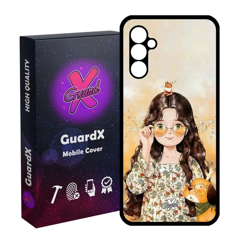 کاور گارد ایکس طرح Girl مدل Glass10253 مناسب برای گوشی موبایل سامسونگ Galaxy A24/A24 4G/M34 5G