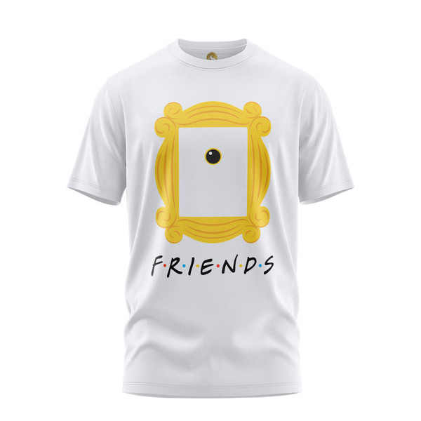 تی شرت آستین کوتاه زنانه هومرو مدل TW461 طرح فرندز