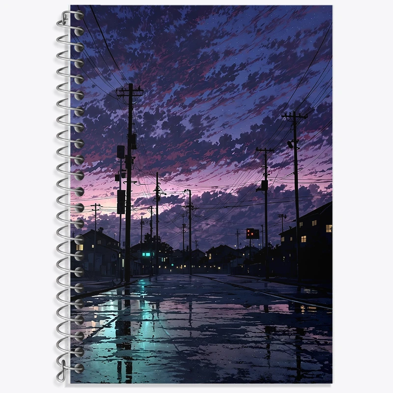 دفتر لغت 50 برگ خندالو طرح غروب کد F5283