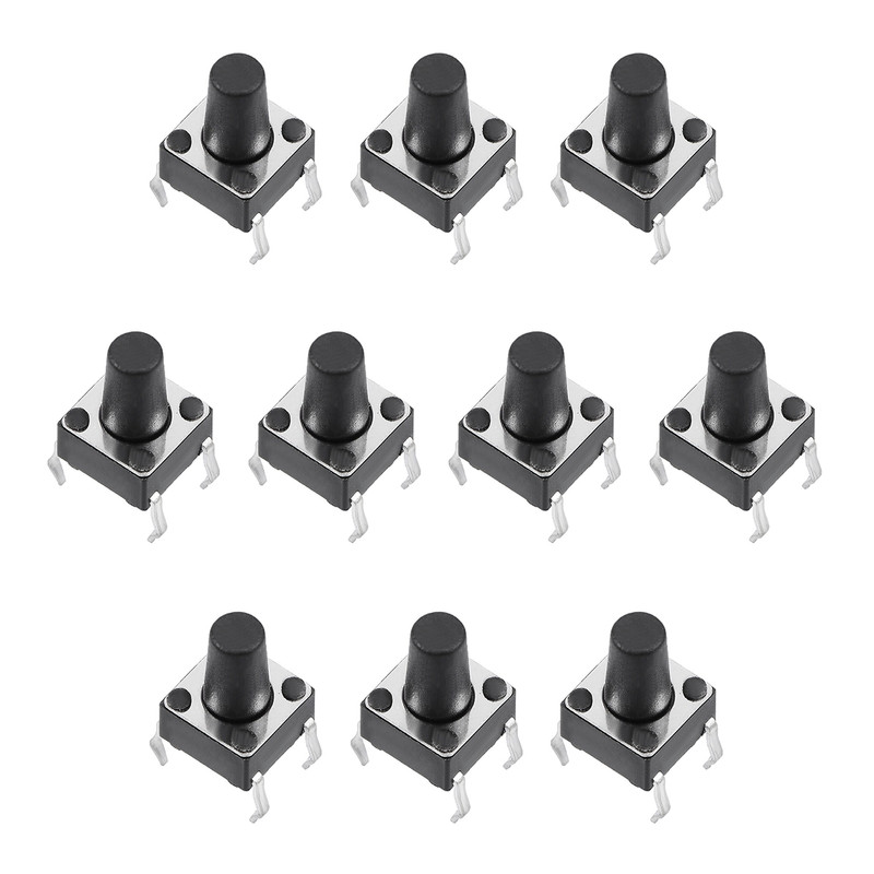 میکرو سوئیچ مدل Vertical-6×6×9-4P بسته 10 عددی