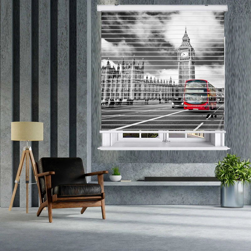 پرده زبرا زیو مدل OV 7013 سایز 150x150 سانتی متر