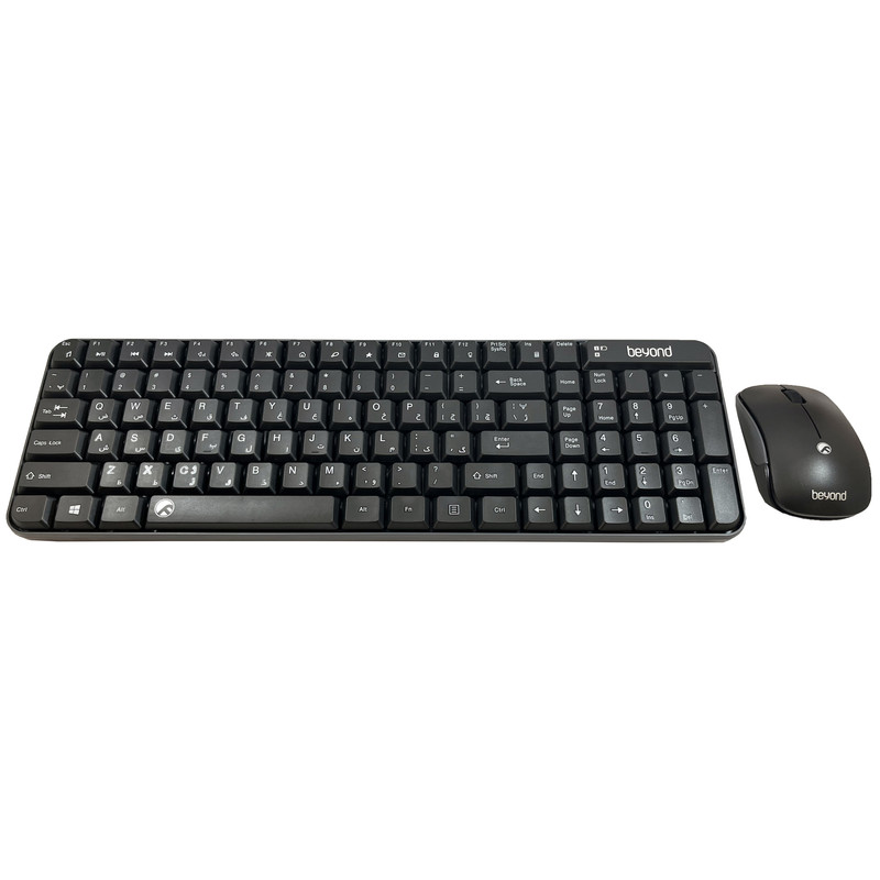 کیبورد و ماوس بی سیم بیاند مدل BMK-2261RF، سوییچ ممبران، Compact 1800