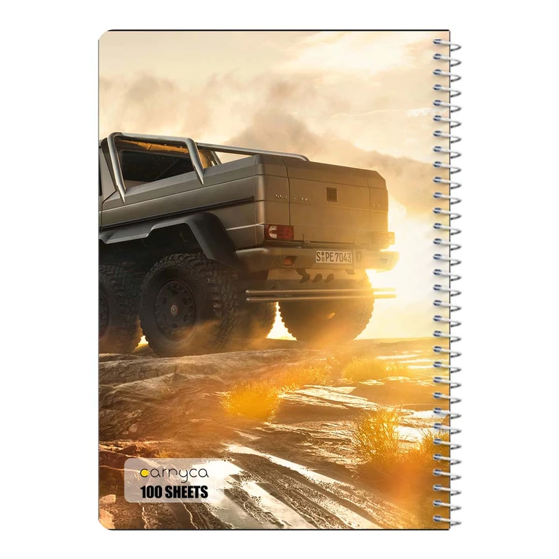 دفتر مشق 100 برگ سیمی کارنیکا طرح مرسدس‑ا ام جی G۶۳ Mercedes‑AMG G63 کد 32457