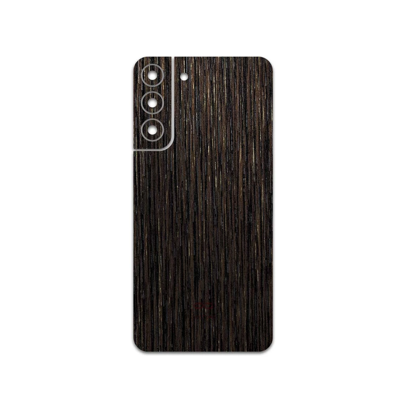 برچسب پوششی ماهوت مدل Dark-Gold-Stripes-Wood مناسب برای گوشی موبایل سامسونگ Galaxy S22 Plus 5G