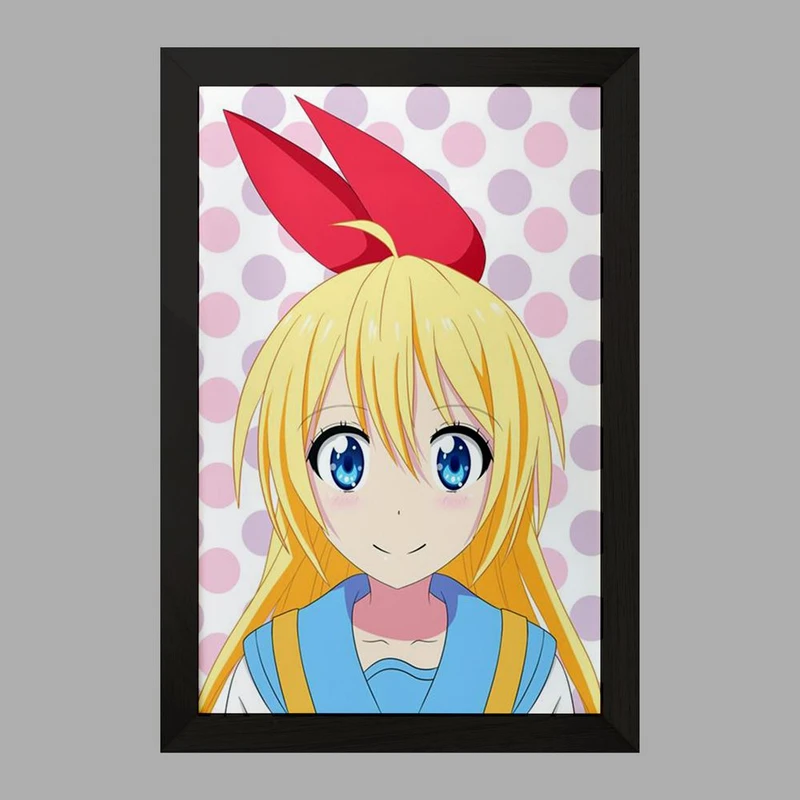 تابلو خندالو مدل انیمه عشق دروغین  کد 17137