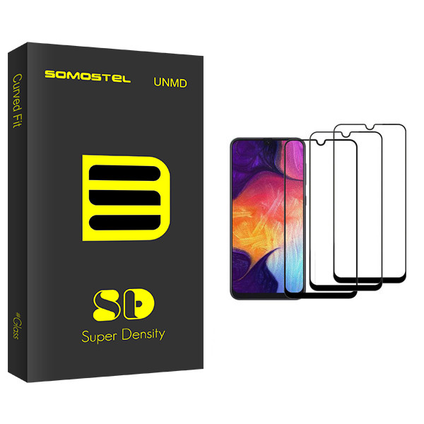 محافظ صفحه نمایش سوماستل مدل Sd Glass مناسب برای گوشی موبایل سامسونگ Galaxy A50 بسته سه عددی