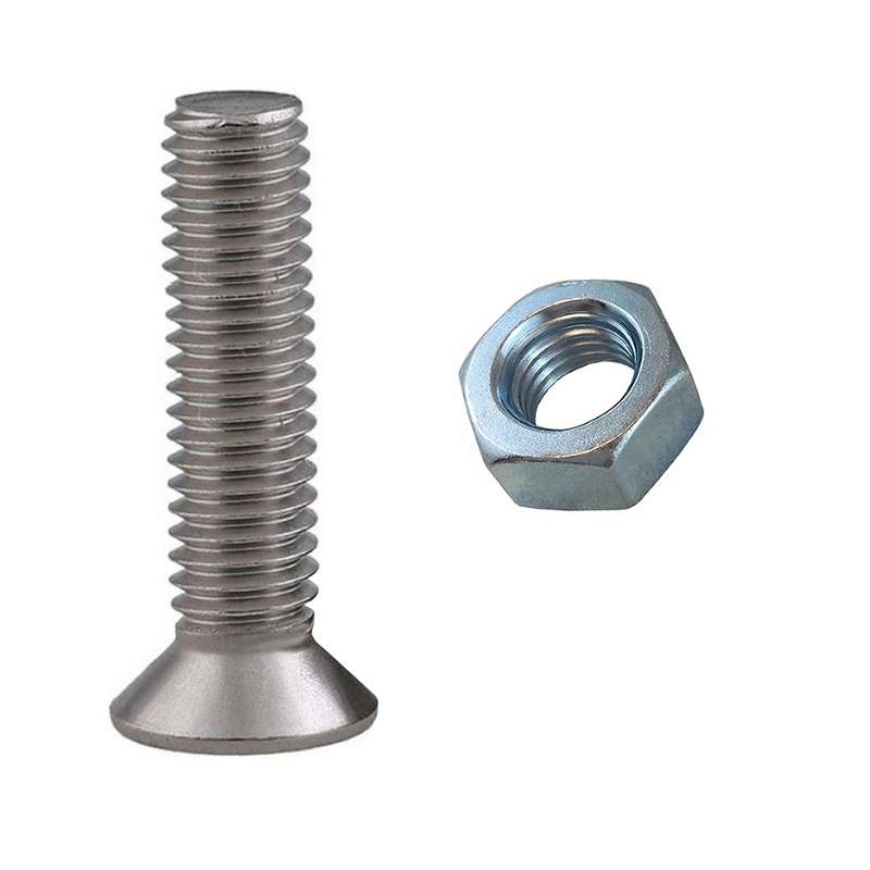 پیچ و مهره مدل سرتخت کد BPM-50-6 مجموعه 20 عددی