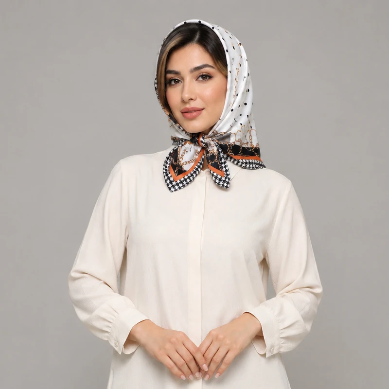 روسری زنانه مدل مینی نخی