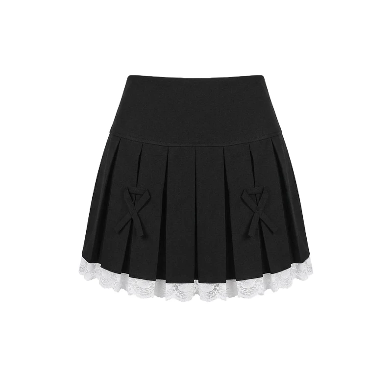 دامن پلیسه‌دار زنانه مدل پایین دانتل