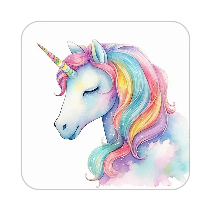 زیر لیوانی کاکتی طرح اسب تک شاخ و یونیکورن مدل mp33214