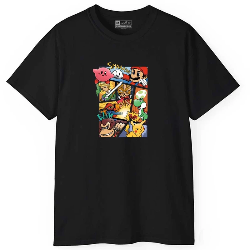 تی شرت کلاه دار مردانه پاد آفرین مدل اسپرت طرح گیم کد 0991