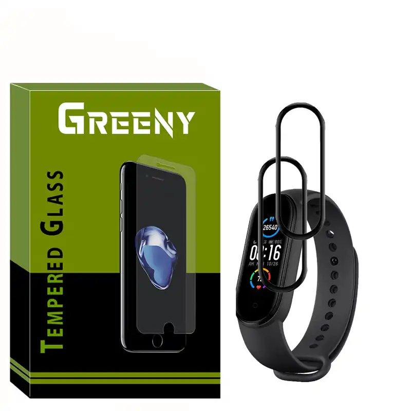 محافظ صفحه نمایش گیرینی مدل GR_07 مناسب برای ساعت هوشمند شیائومی Mi Band 5 بسته دو عددی