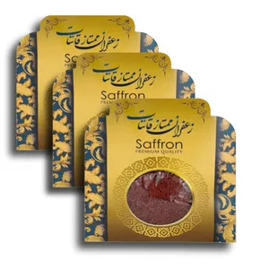 زعفران سرگل قائنات - 1 مثقال بسته 3 عددی