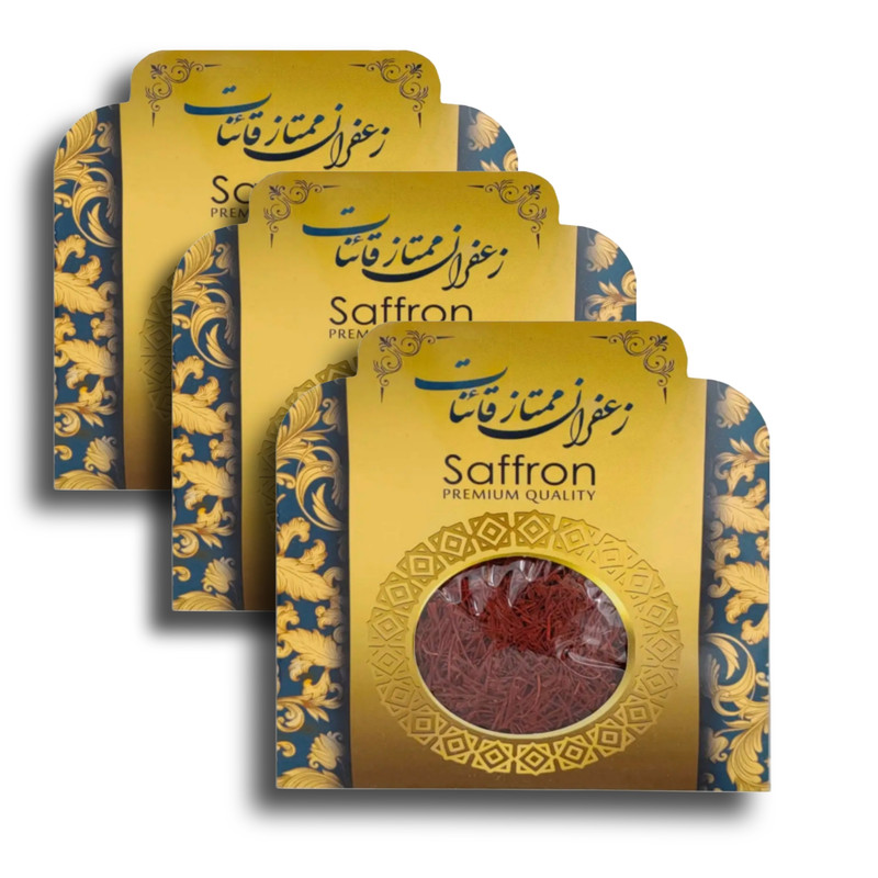 زعفران سرگل قائنات - 1 مثقال بسته 3 عددی