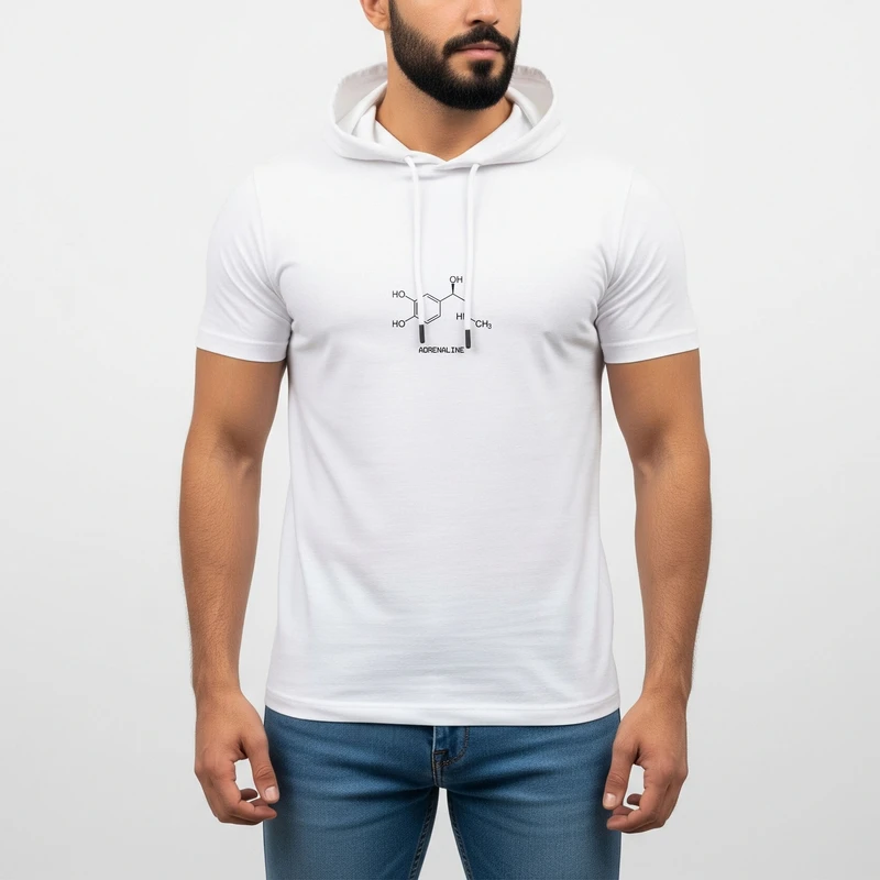 تی‌شرت کلاه‌دار آستین کوتاه مردانه مدل 14040406