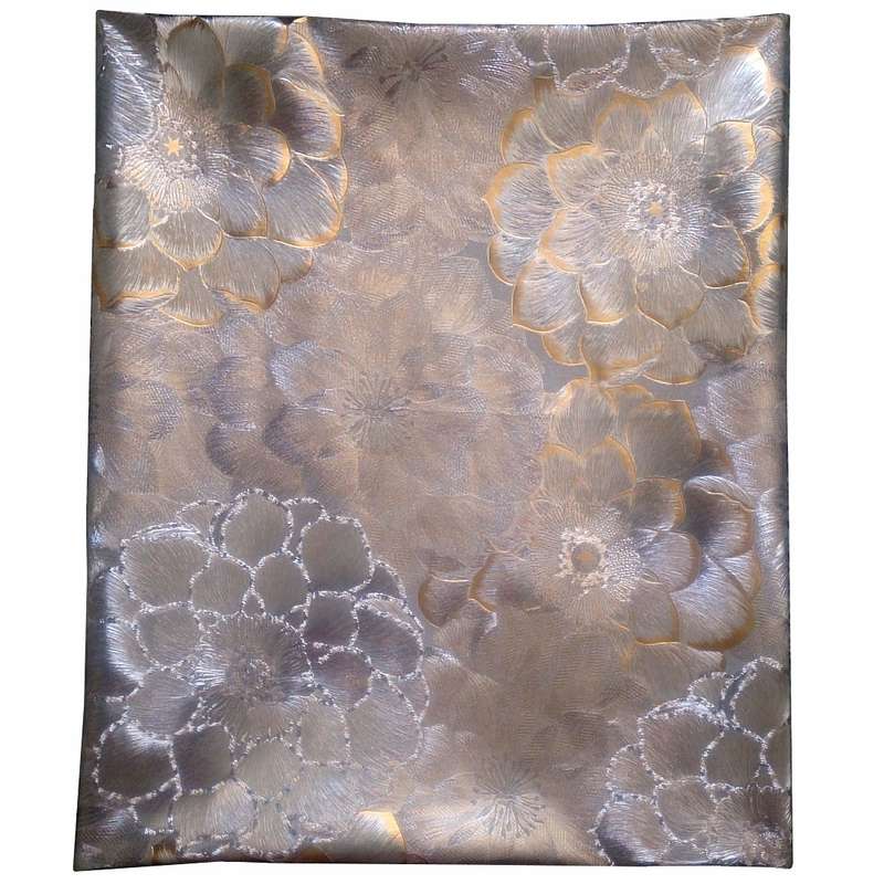سفره چهار نفره طرح طلاکوب مدل گلزار کد Gold-04