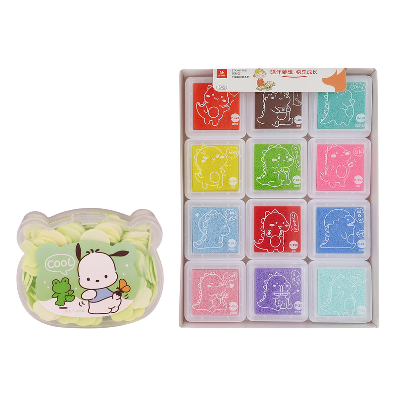 رنگ انگشتی 12 رنگ مدل tonalite همراه با صابون مخصوص پاک کننده