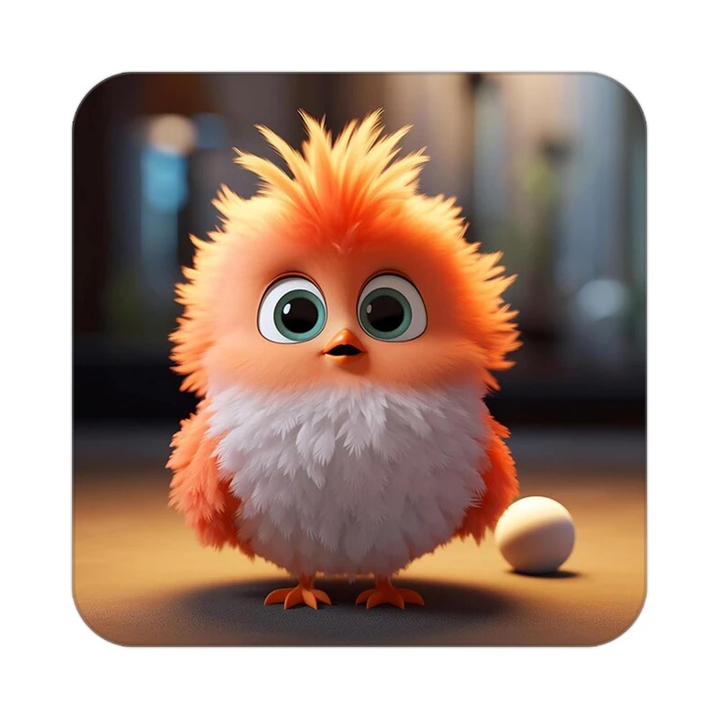 زیر لیوانی کاکتی طرح حیوانات کارتونی مدل mp28098