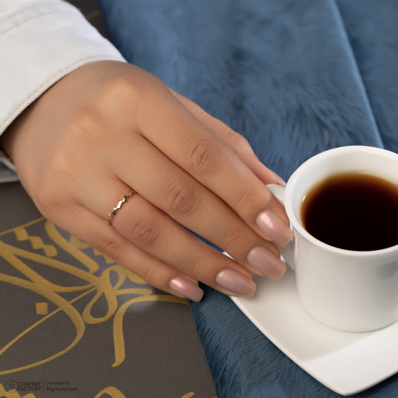 انگشتر طلا 18 عیار زنانه پرسته مدل Wr831  - 10