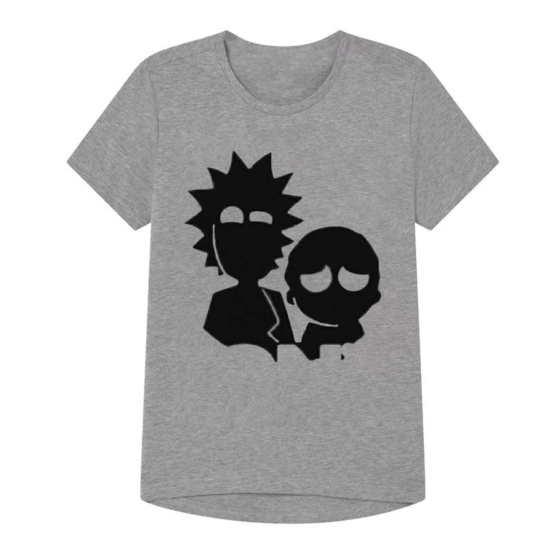 تیشرت پسرانه مدل RICK AND MORTY کد B12 رنگ طوسی