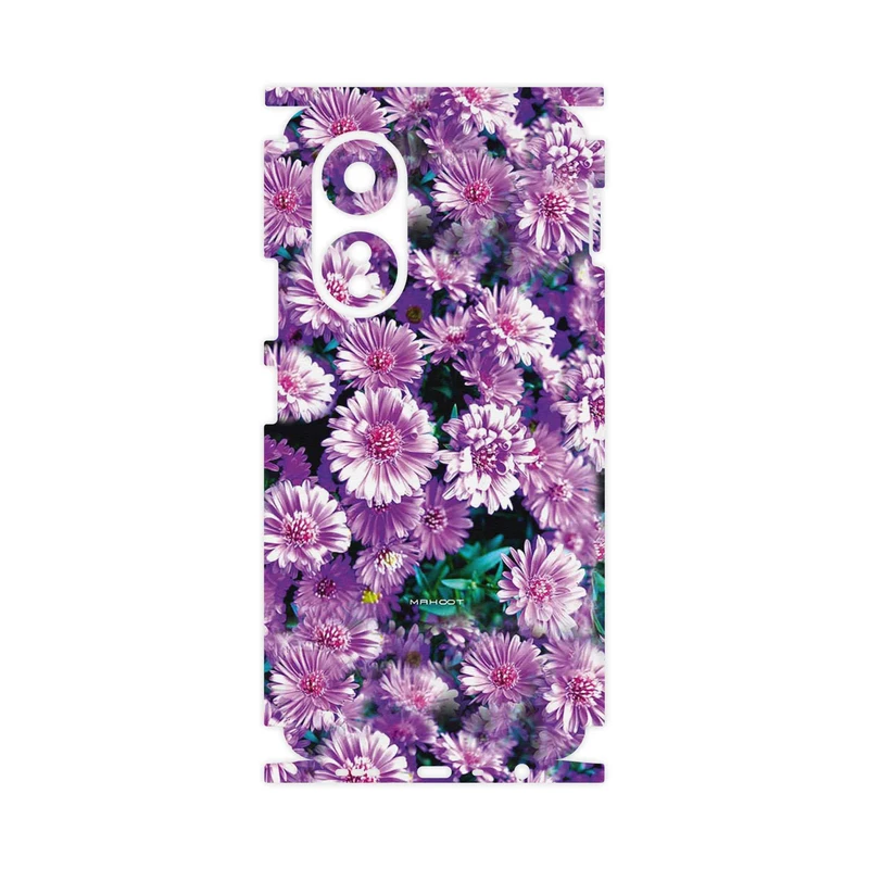 برچسب پوششی ماهوت مدل Purple_Flower-FullSkin مناسب برای گوشی موبایل اپو A58 4G