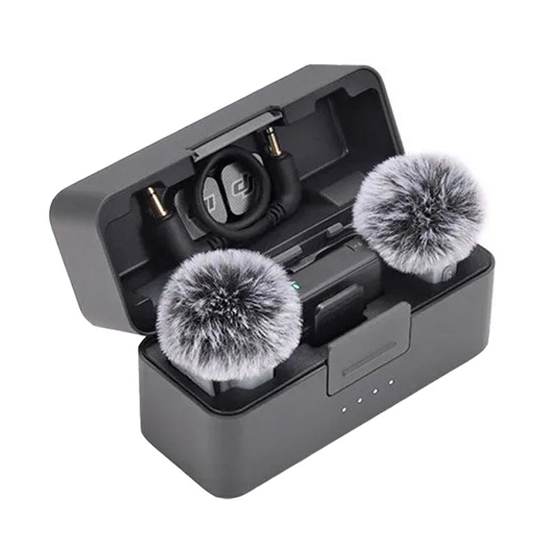 ست میکروفن بی سیم دی جی آی مدل Mic Mini 2 دوکاربره با درگاه اتصال Type-c