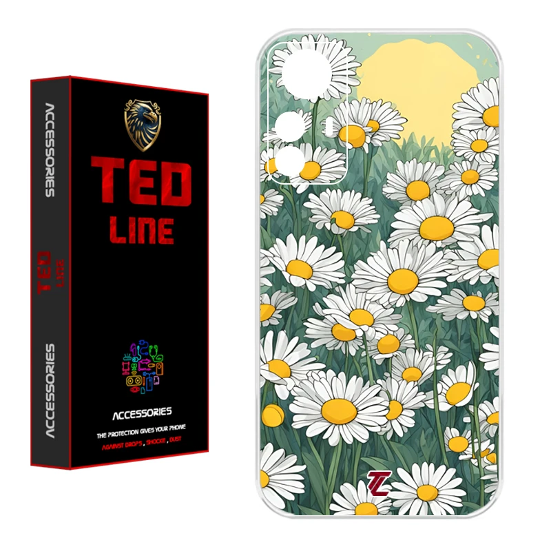 کاور تدلاین طرح گل بابونه کد 1141 مناسب برای گوشی موبایل شیائومی Redmi Note 12S