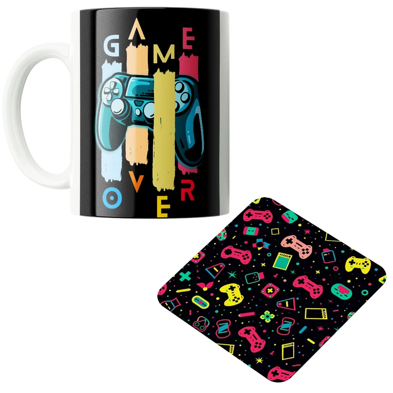 ماگ پاد آفرین مدل گیم دسته بازی گیمینگ گیمر کد PZ402 به همراه زیرلیوانی