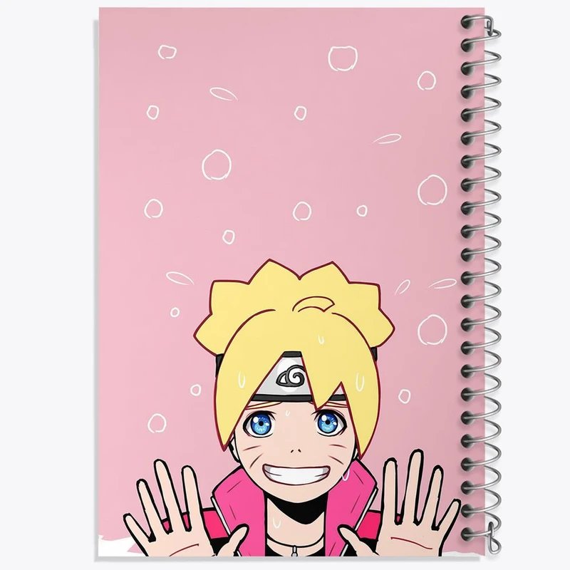 دفتر مشق 50 برگ خندالو مدل بوروتو اوزوماکی انیمه بوروتو Boruto کد 15725
