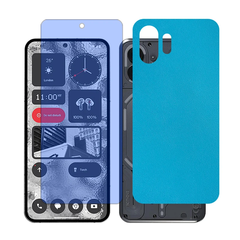 محافظ صفحه نمایش آنتی بلو گلس مدل Together مناسب برای گوشی موبایل ناتینگ 2 Phone به همراه برچسب پوششی پشت گوشی