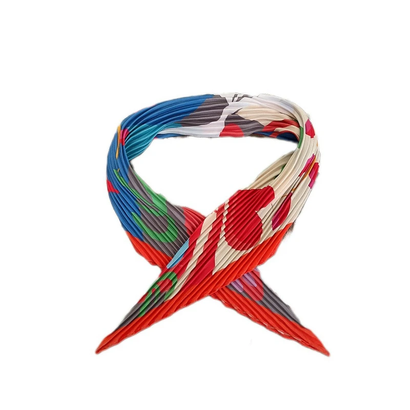 دستمال سر و گردن زنانه مدل پلیسه کد 01