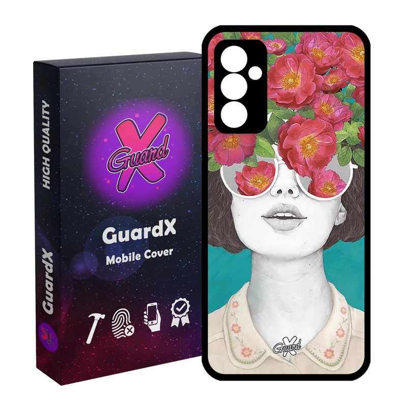 کاور گارد ایکس طرح Girl مدل Glass10148 مناسب برای گوشی موبایل سامسونگ Galaxy A54 / A54 5G