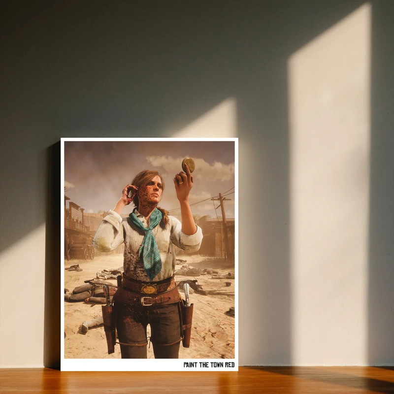 تابلو شاسی مدل گیمینگ رد دد red dead redemption کد 1248