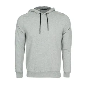 هودی مردانه زانتوس مدل پیلی دار کد 202537 رنگ طوسی