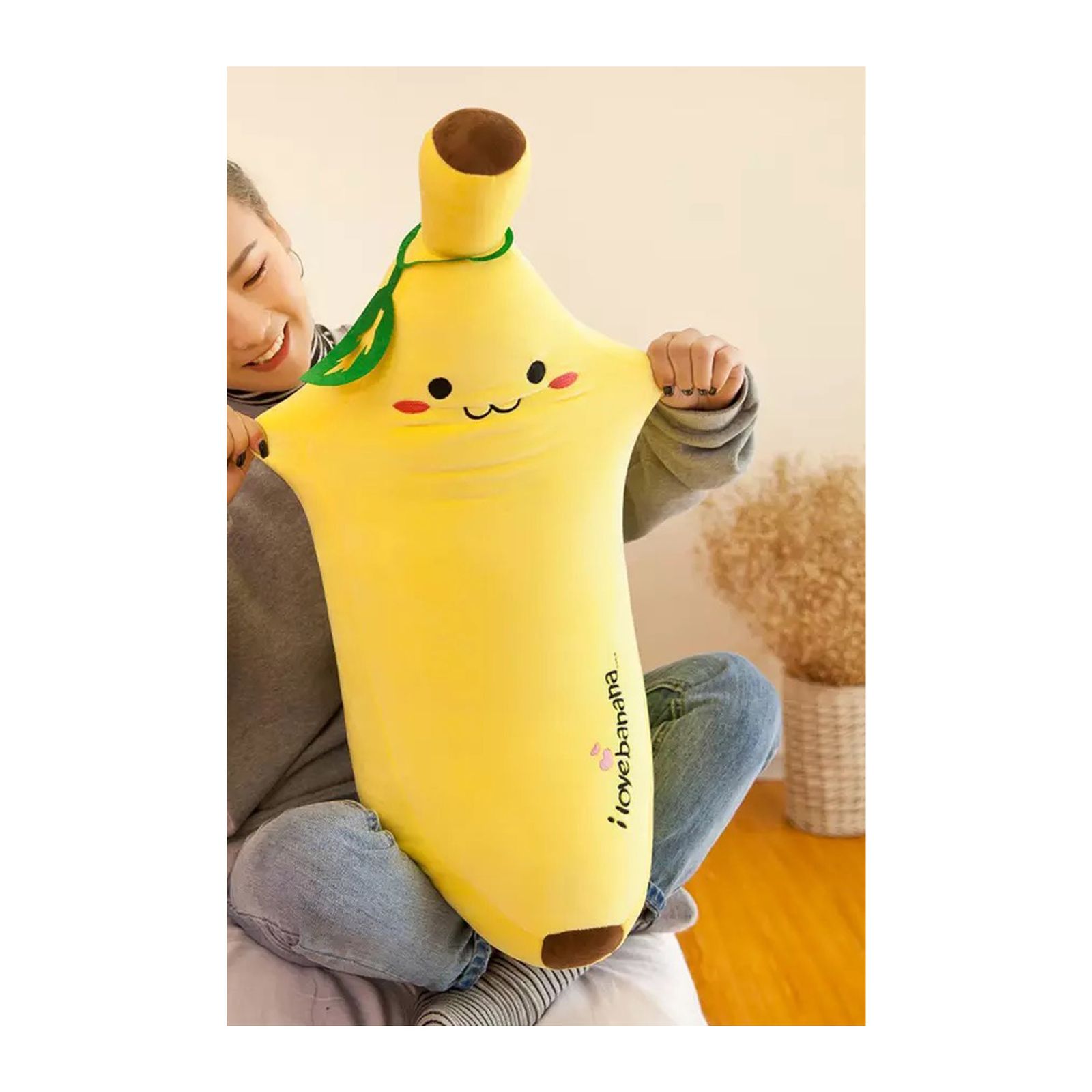 عروسک طرح موز بالشتی کد 027 ارتفاع 50 سانتی متر -  - 5
